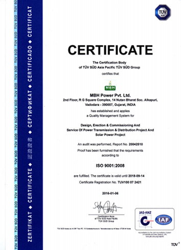 Awards and Certifications – MBH Power